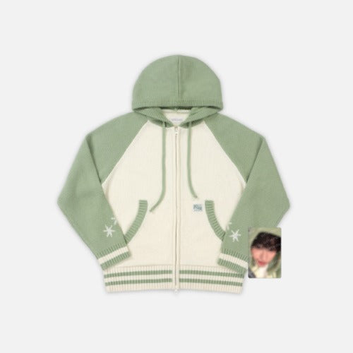 nct wish - [into the wish : our wish] knit zip-up hoodie set