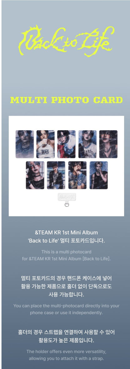 &team - [back to life] multi photocard