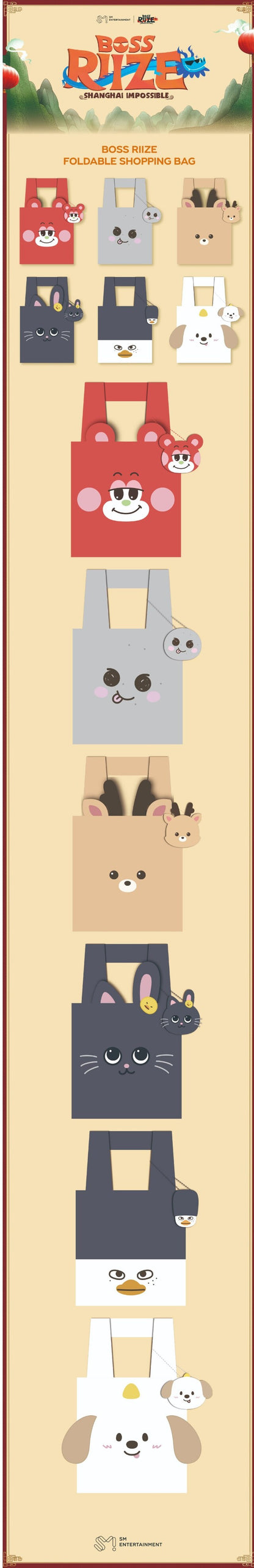 riize - [boss riize] foldable shopping bag