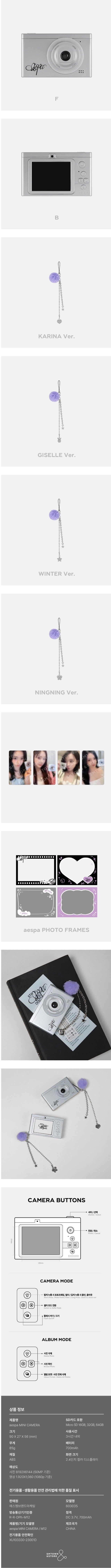 aespa - [5th anniversary] mini camera set