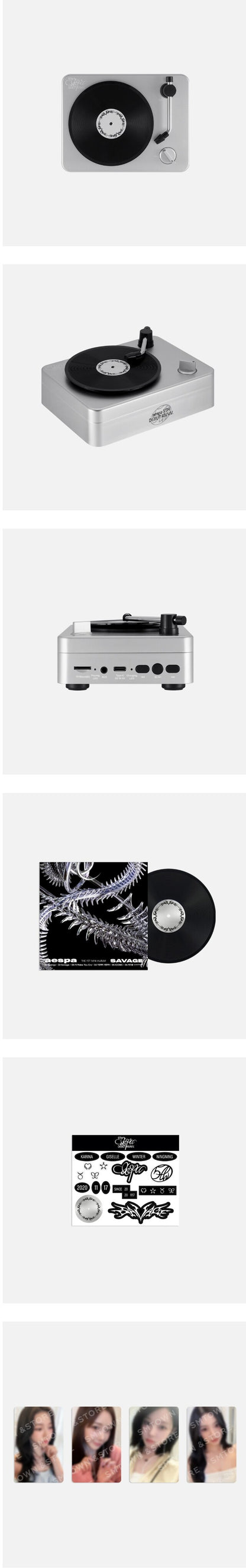 aespa - [5th anniversary] turntable bluetooth speaker