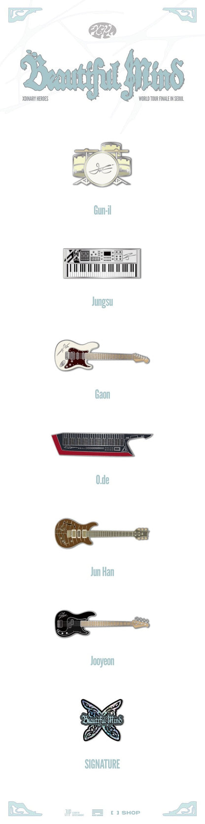 xdinary heroes - [beautiful mind finale] badge