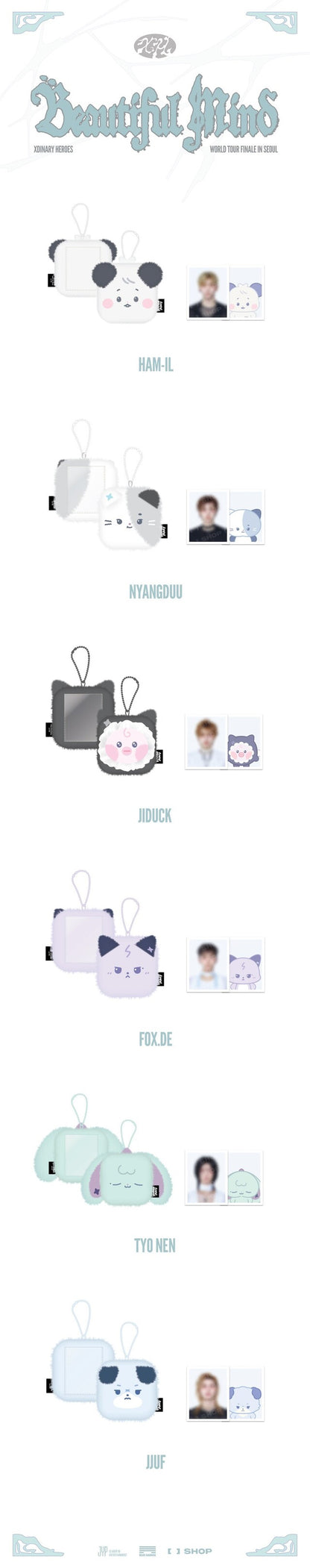 xdinary heroes - [beautiful mind finale] monsteres id photo holder