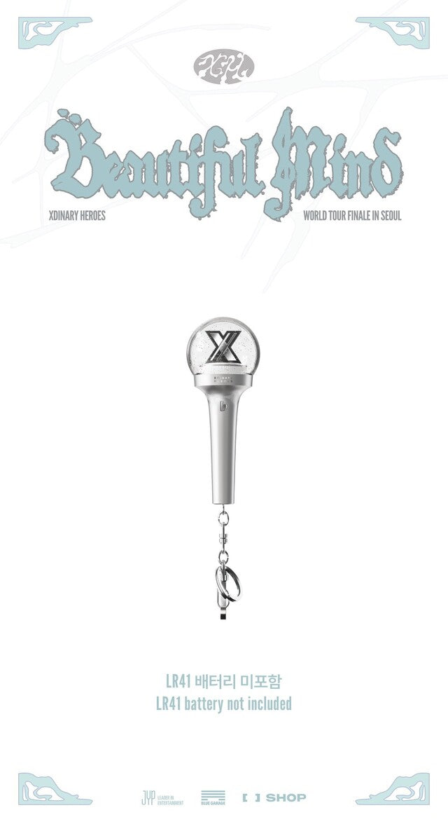xdinary heroes - [beautiful mind finale] mini lightstick keyring