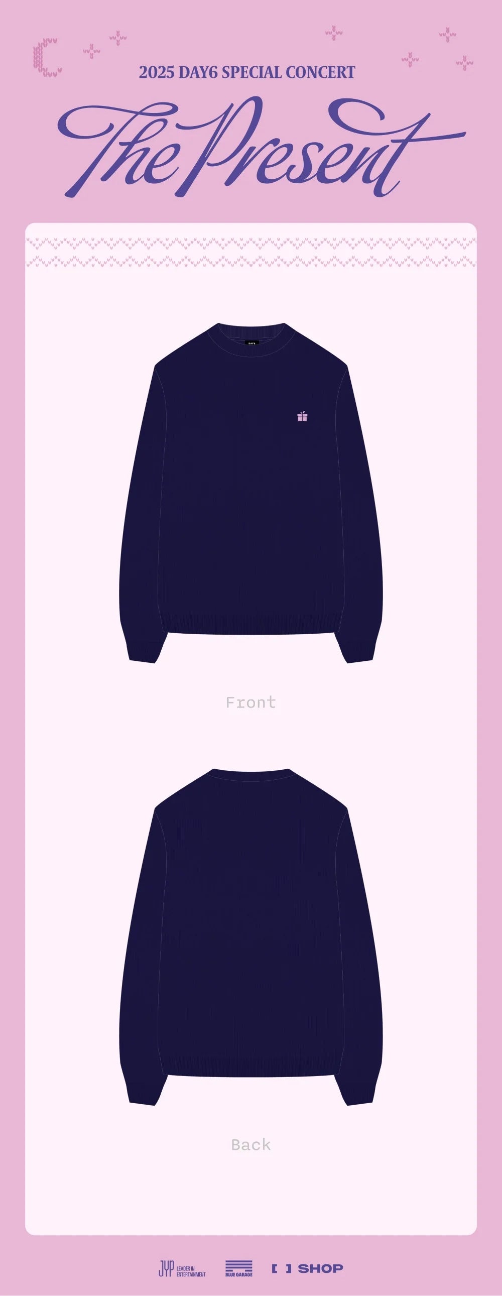day6 - [the present 2025 special concert] official md long sleeve knit