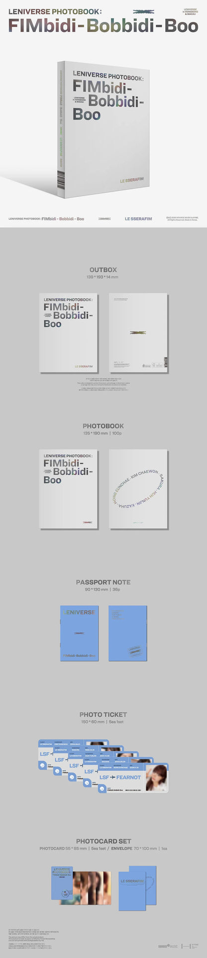 le sserafim - leniverse photobook : fimbidi-bobbidi-boo