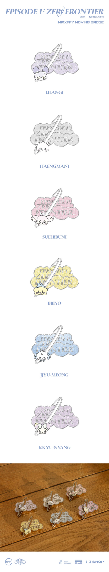 nmixx - [episode 1: zero frontier 1st world tour in incheon] mixxffy moving badge