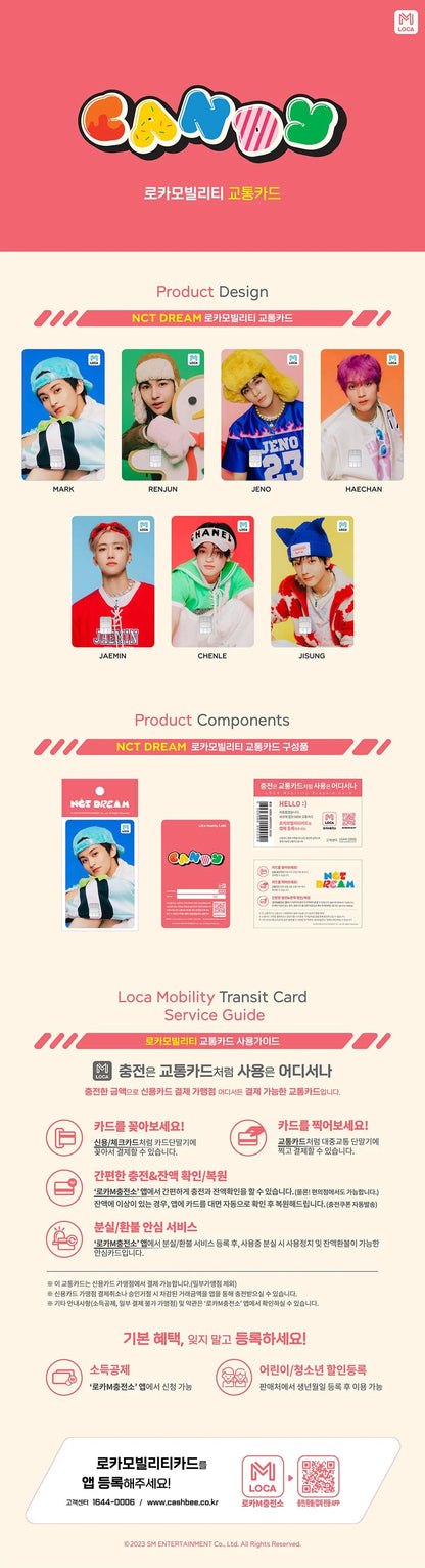 nct dream - [candy] transportation card (korea)