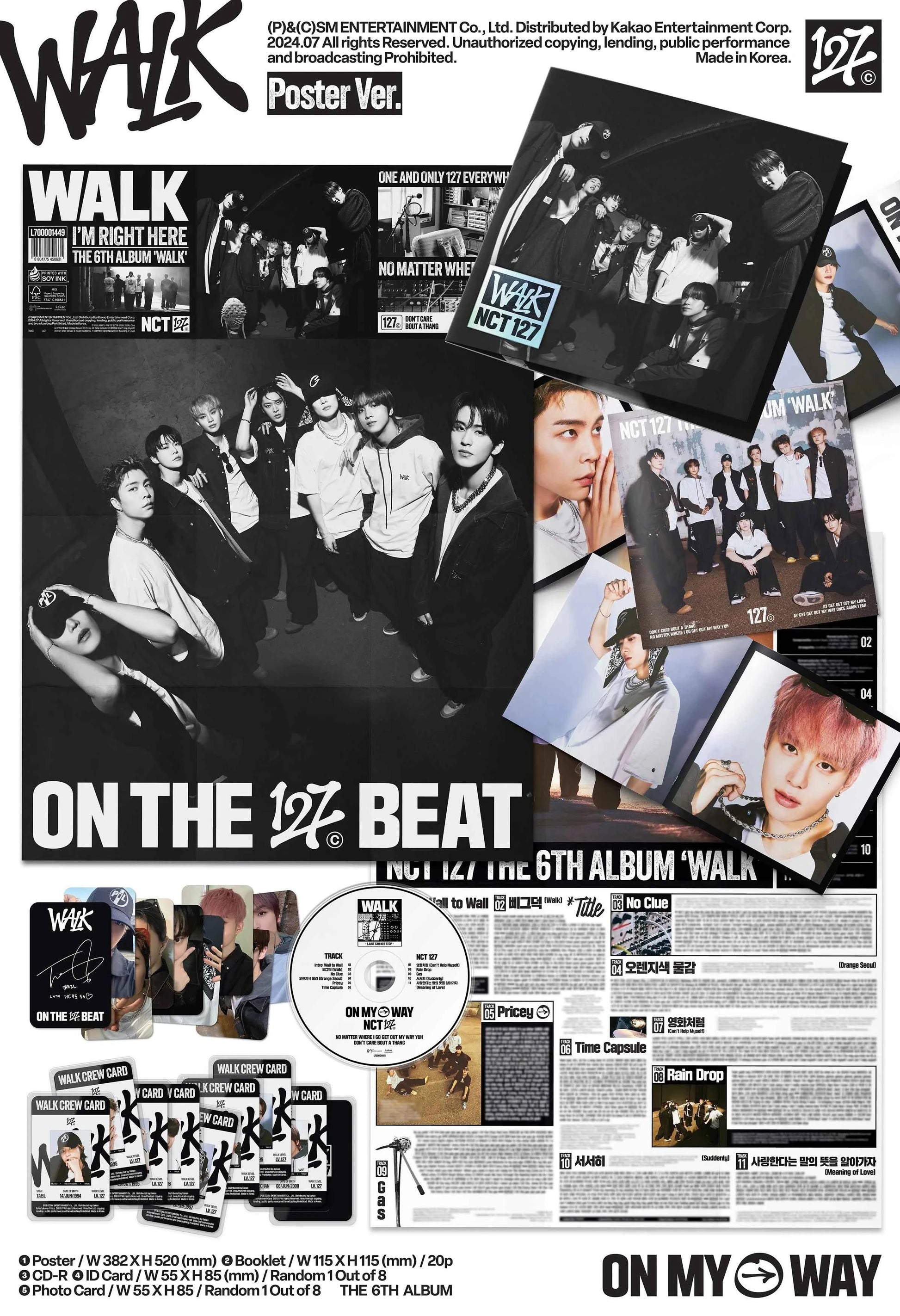 nct 127 - 6th album [walk] poster ver.