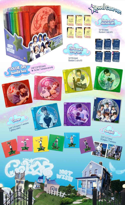 nct wish - 3rd mini album [color] jewel case ver.