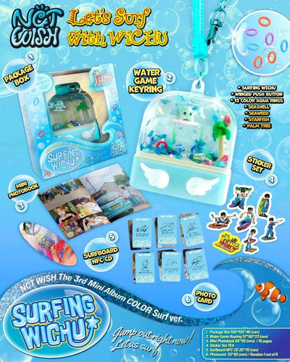 nct wish - 3rd mini album [color] surf ver. (smart album)