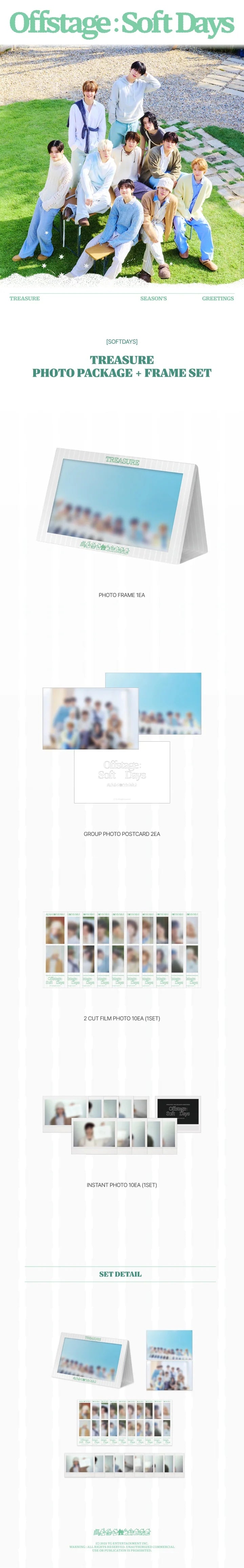 treasure - [offstage: soft days] official md photo package + frame set