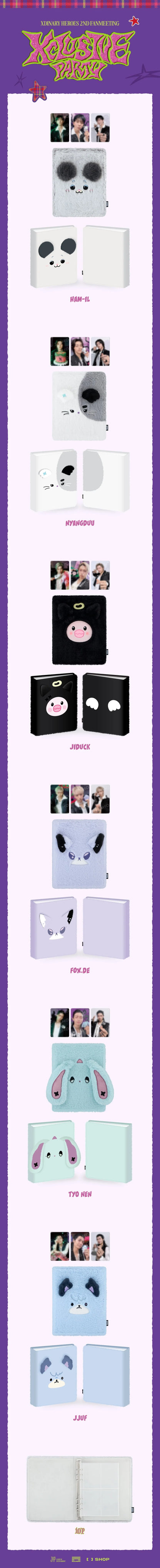 xdinary heroes - [xclusive party 2026 2nd fanmeeting] official md xdinary monsters plush photo binder