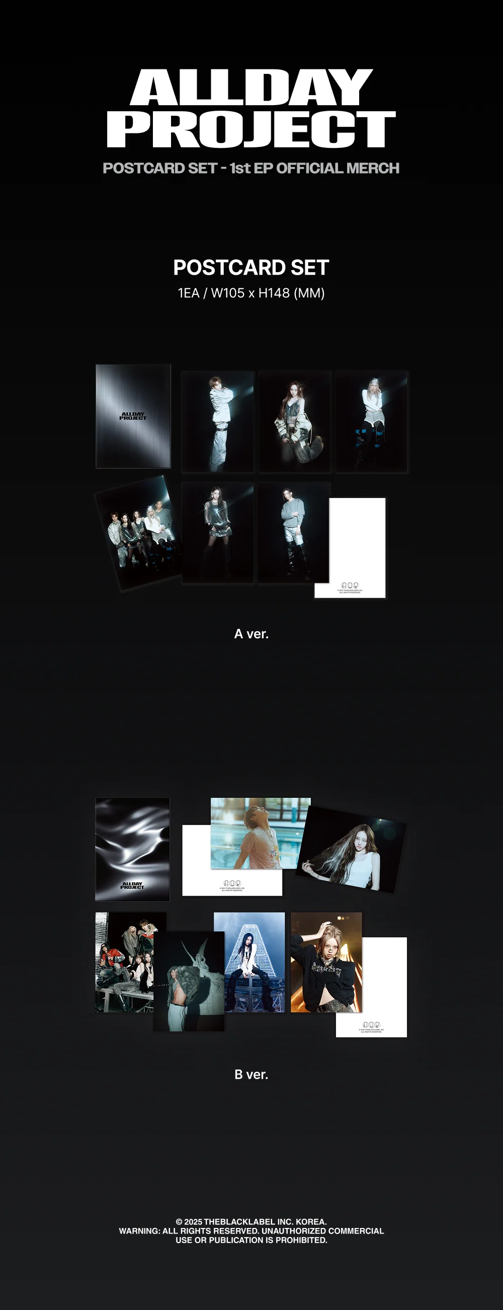 allday project - [1st ep] official md postcard set