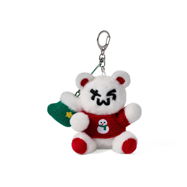 tws - [holiday with us] bear plush keyring