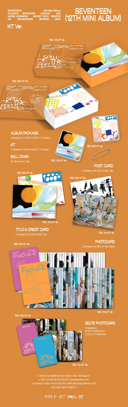 seventeen - 12th mini album [spill the feels] kit ver.