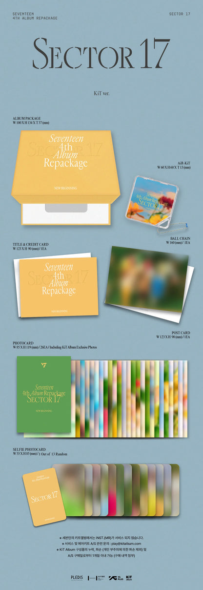 seventeen - 4th album repackage [sector 17] kit ver. (re-release)