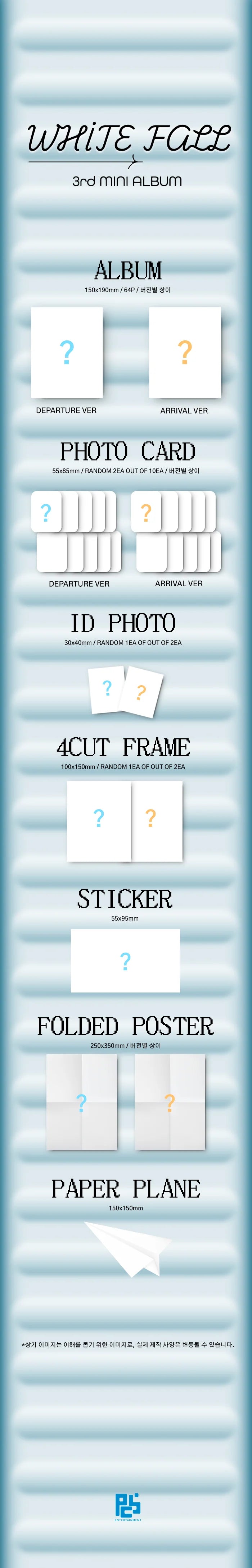 sevenus - 3rd mini album [white fall] arrival ver.