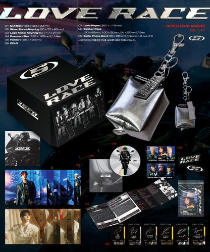 sf9 - 15th mini album [love race] md ver.