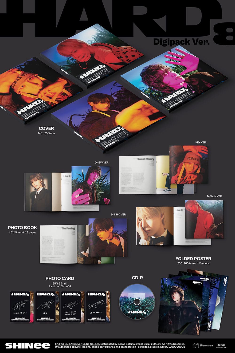 shinee - 8th album [hard] digipack ver.