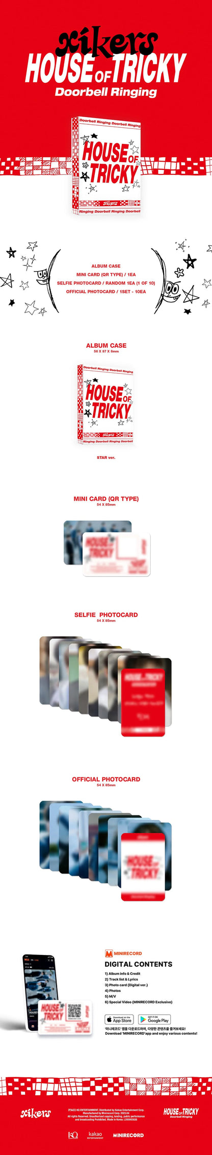 xikers - 1st mini album [house of tricky : doorbell ringing] star ver. platform album