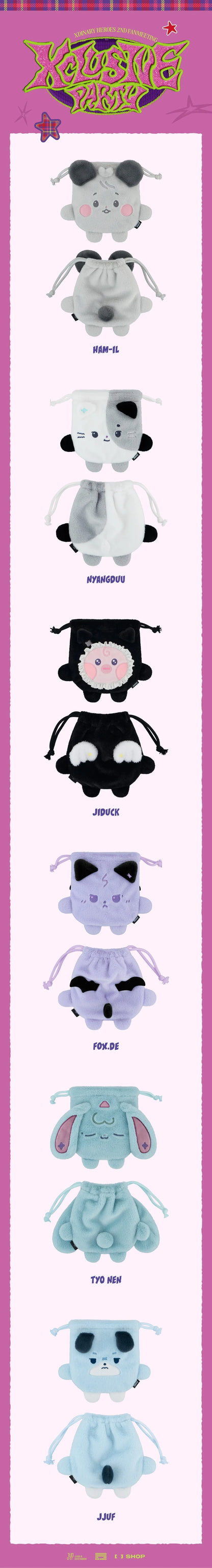 xdinary heroes - [xclusive party 2026 2nd fanmeeting] official md xdinary monsters string pouch