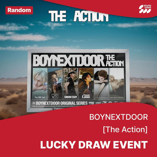 [soundwave] boynextdoor - [the action] 5th ep album [lucky draw event] frame ver.