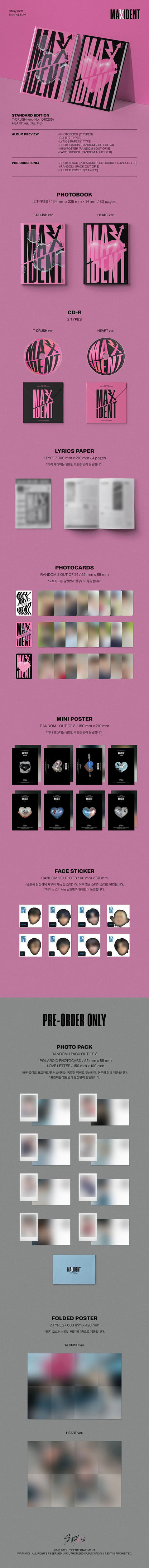 stray kids - mini album [maxident] standard edition