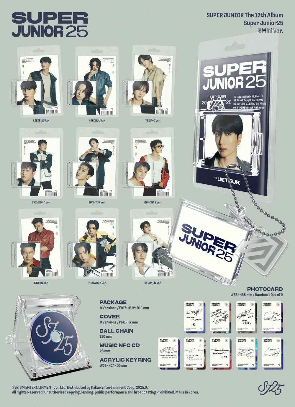 super junior - 12th album [super junior25] smini ver. (smart album)