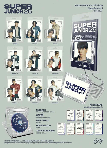 super junior - 12th album [super junior25] smini ver. (smart album)