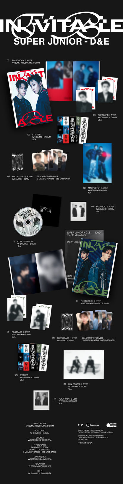 super junior d&e - 6th mini album [inevitable]