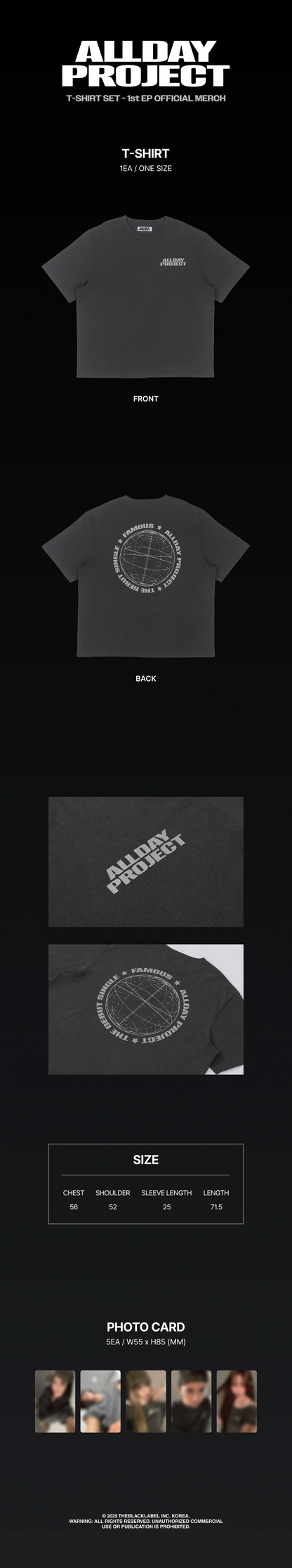 allday project - [1st ep] official md t-shirt set