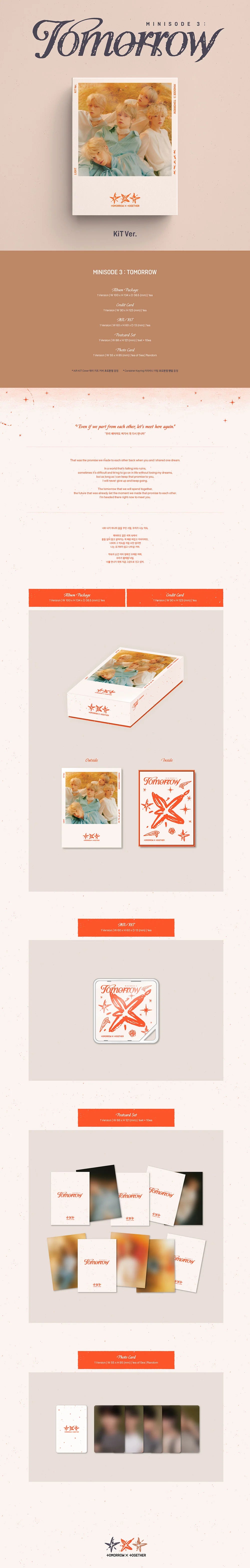 txt - 6th mini album [minisode 3: tomorrow] kit ver.