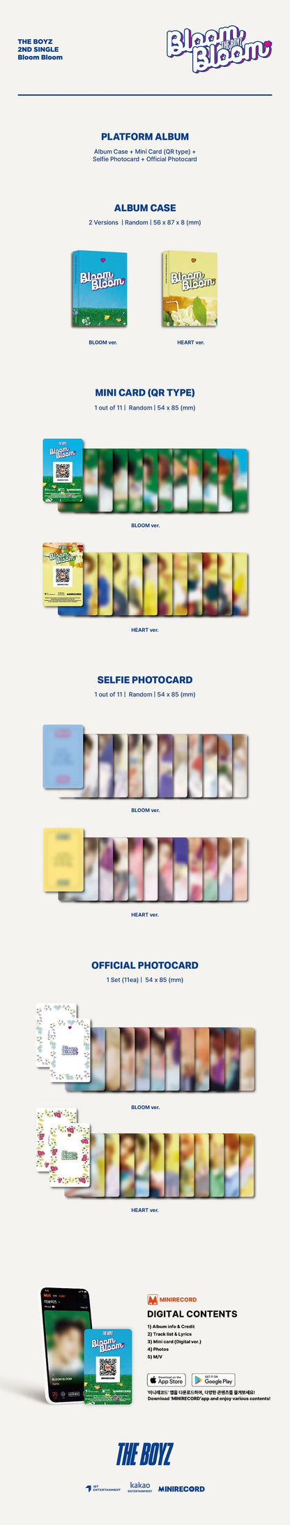 the boyz - 2nd single album [bloom bloom] platform ver.