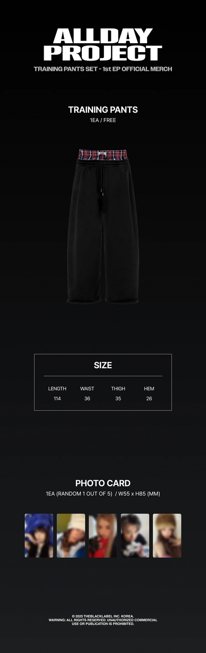 allday project - [1st ep] official md training pants set