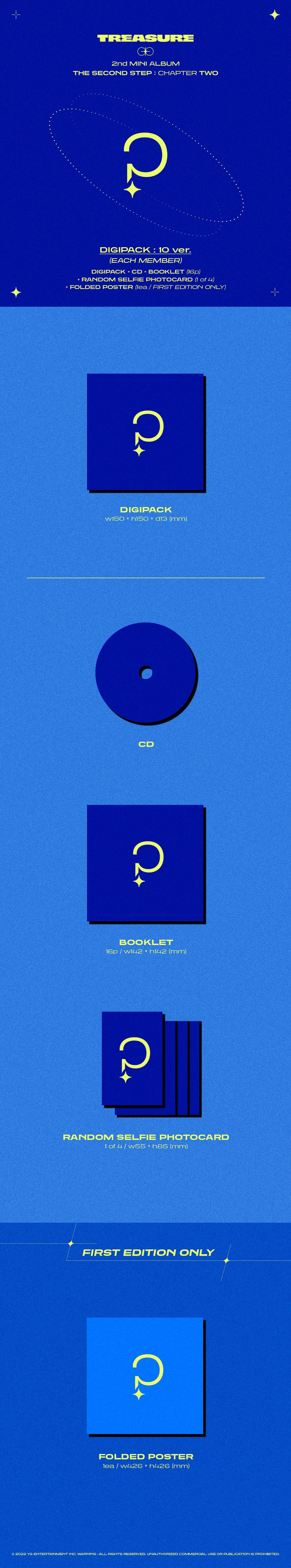 treasure - 2nd mini album [the second step : chapter two] digipack ver.