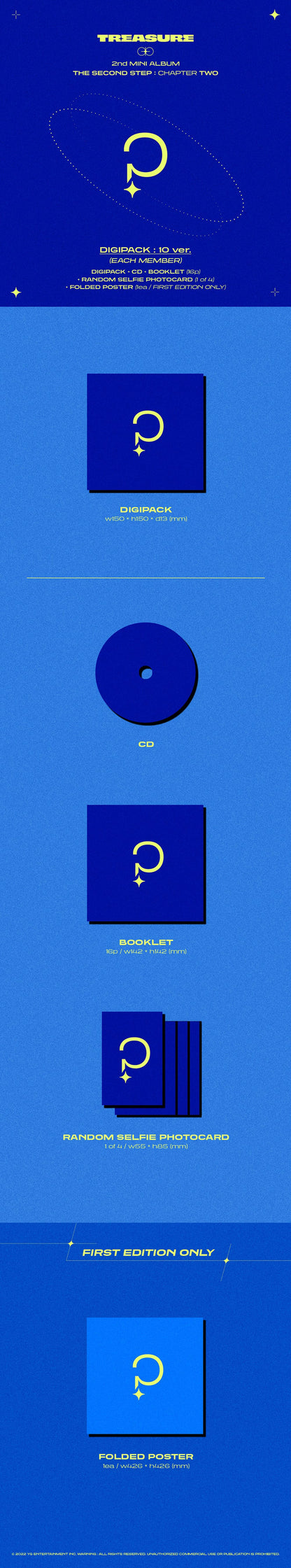 treasure - 2nd mini album [the second step : chapter two] digipack ver.