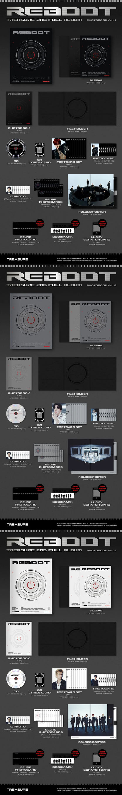 treasure - 2nd full album [reboot] photobook ver.