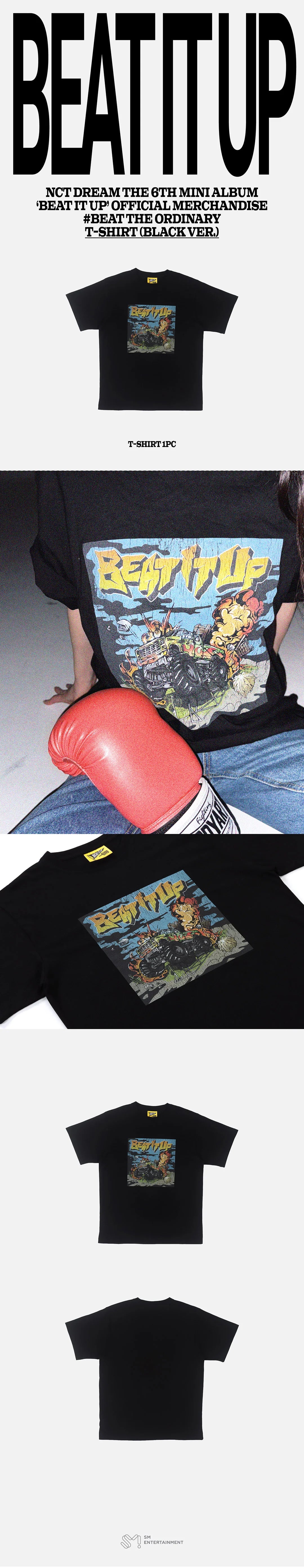 nct dream - [beat it up] t-shirt (black)