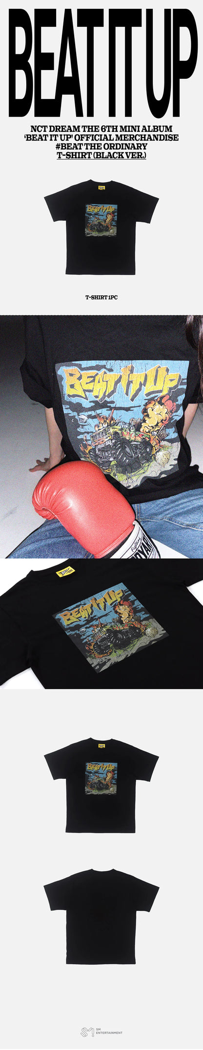 nct dream - [beat it up] t-shirt (black)