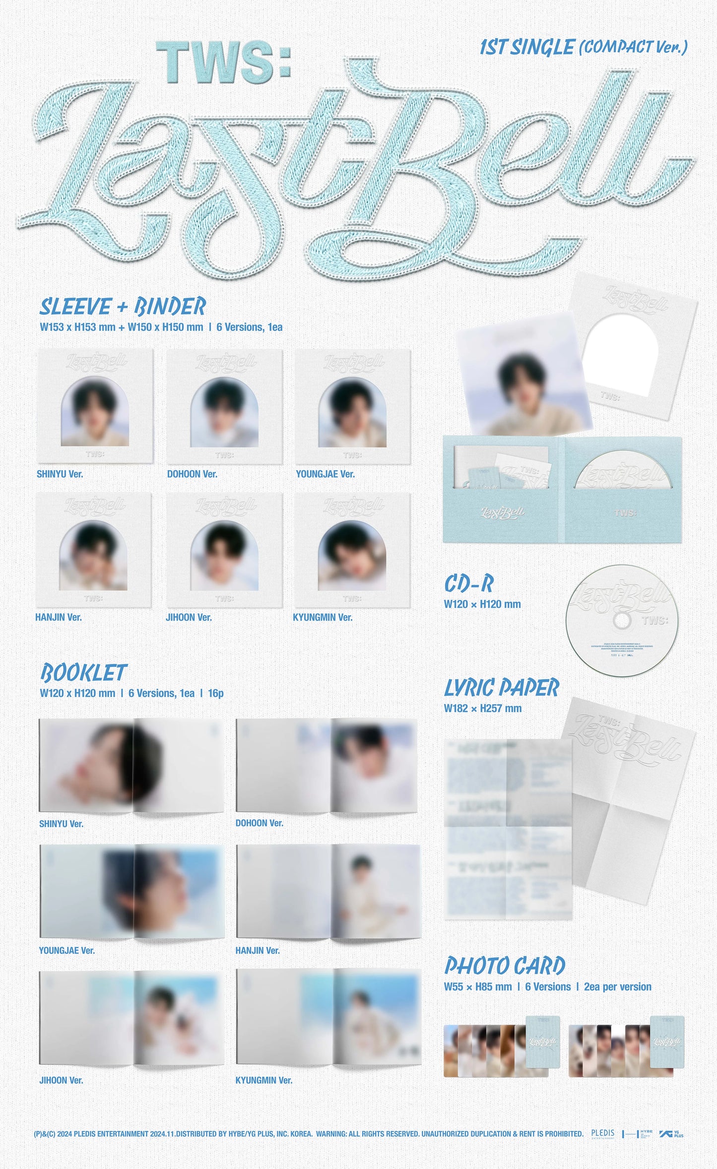 tws - 1st single album [last bell] compact ver.