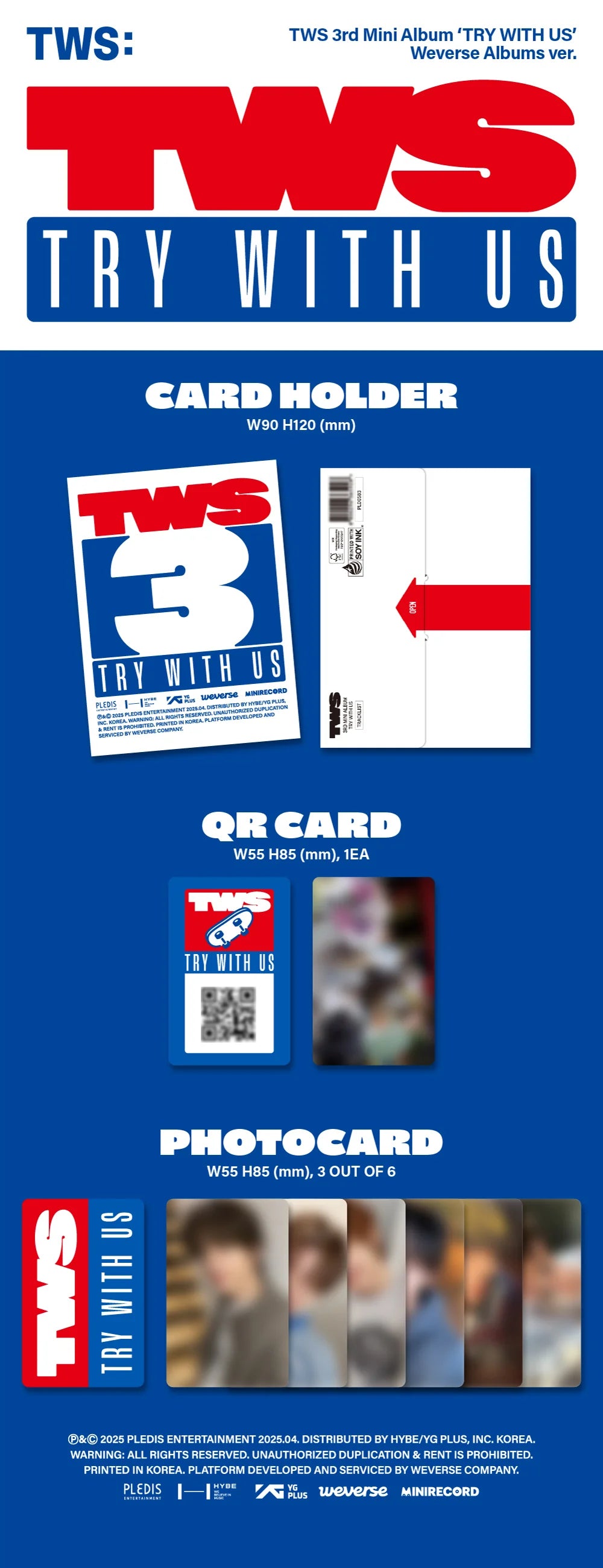tws - 3rd mini album [try with us] weverse albums ver.