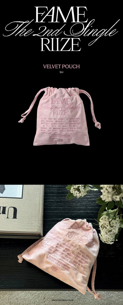 riize - [silence: inside the fame] velvet pouch