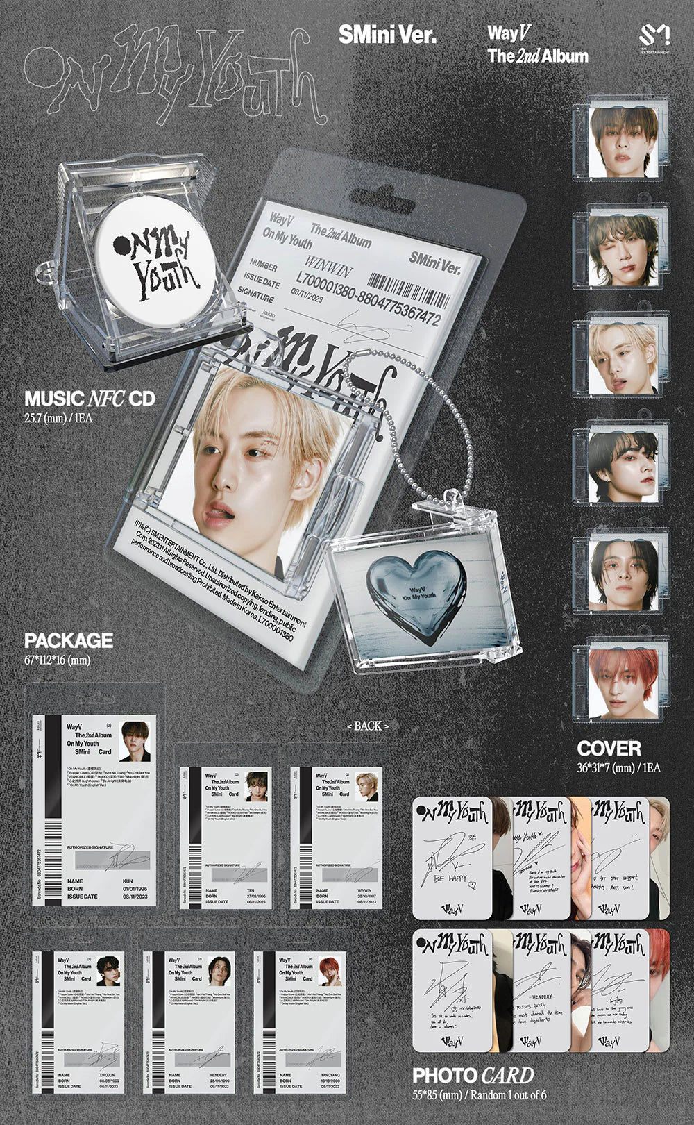 wayv - 2nd album [on my youth] smini ver.