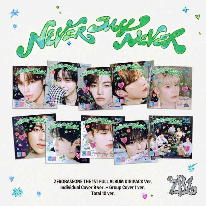 zerobaseone - 1st full album [never say never] digipack ver.