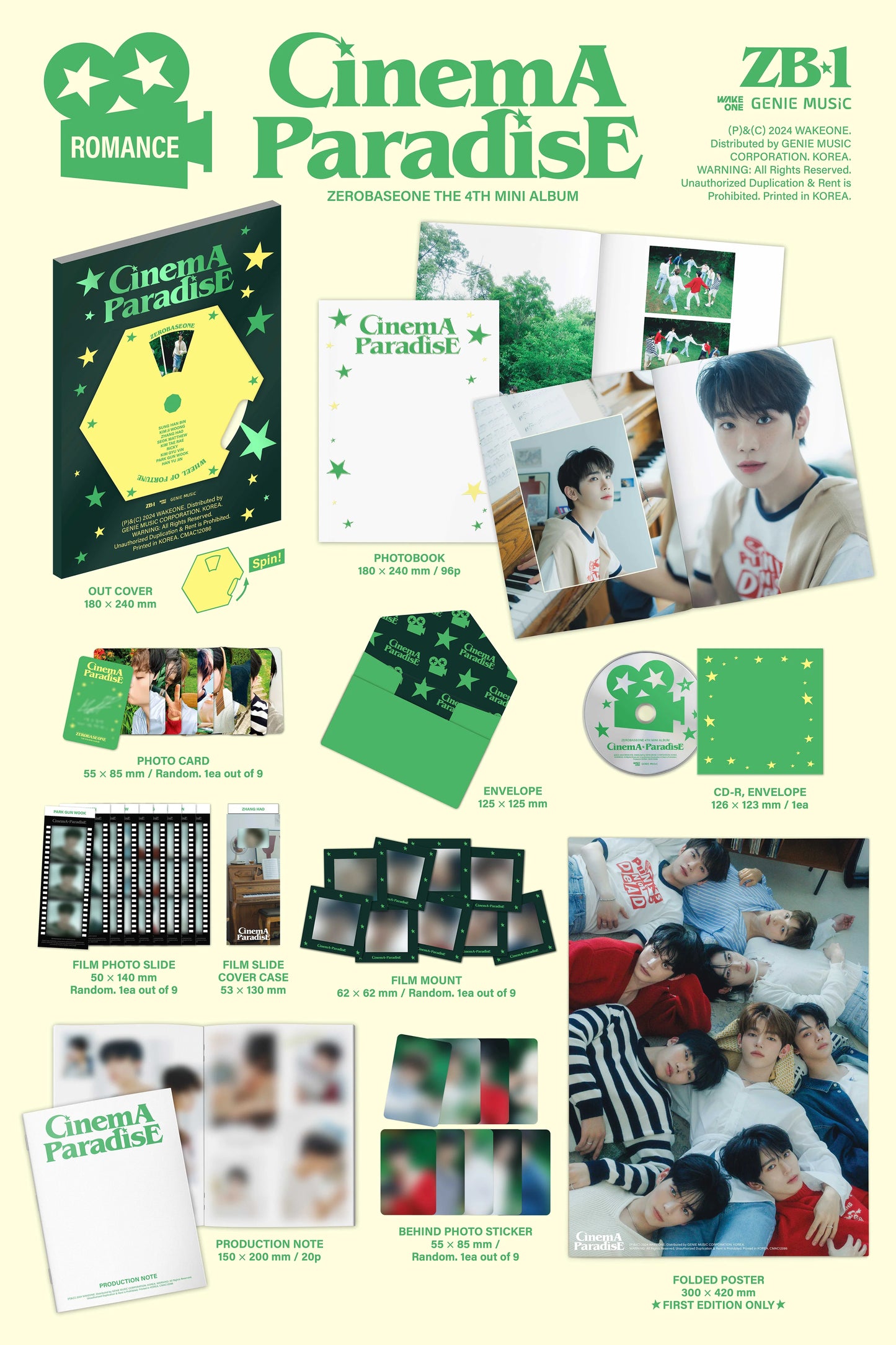 zerobaseone - 4th mini album [cinema paradise]