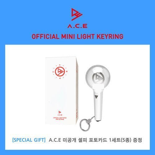 a.c.e. - official lightstick mini keyring