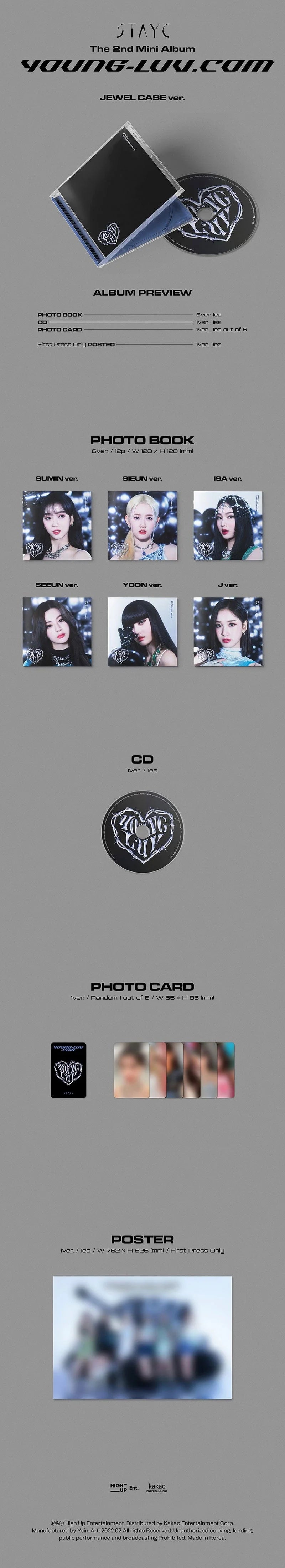 stayc - young-luv.com [2nd mini album] jewel case ver.