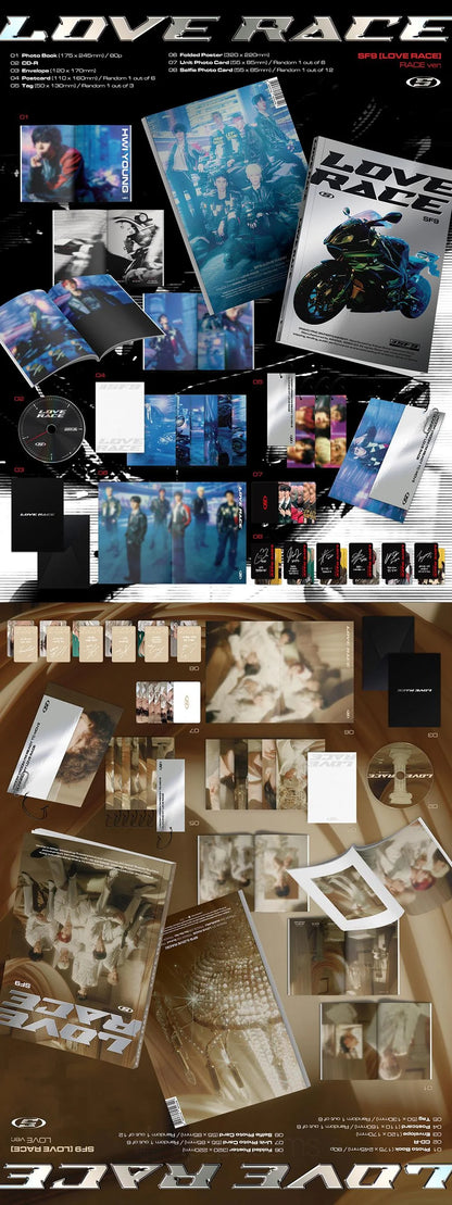 sf9 - 15th mini album [love race] standard ver.