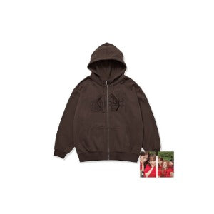 le sserafim - [spaghetti] zip-up hoodie